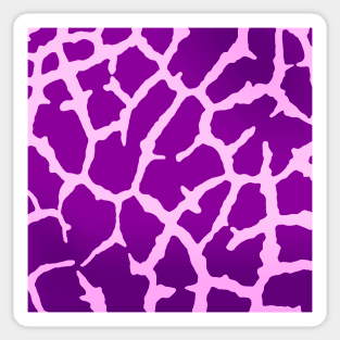 Purple Giraffe Print Sticker